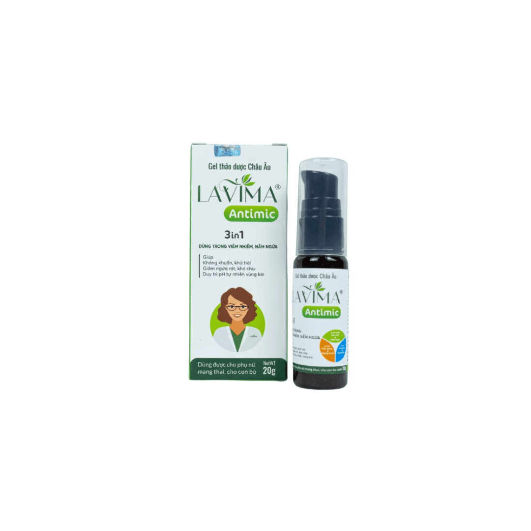 Antimic H/20gr LAVIMA Gel bôi phụ khoa thảo dược giảm ngứa, kháng khuẩn